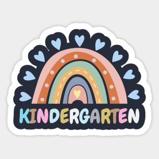 Kindergarten, First day of Kindergarten, First Day Of Preschool, Kindergarten Rainbow Back to School Gift Sticker